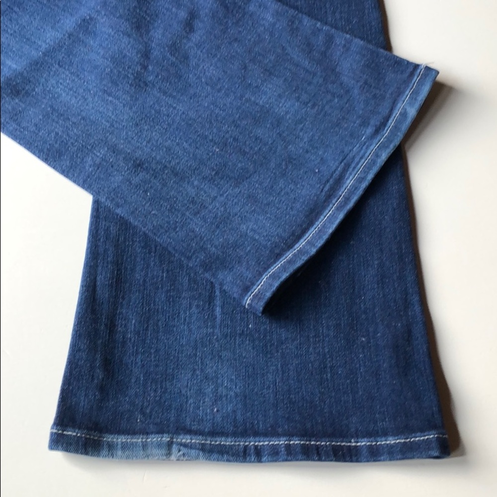 7 For All Mankind Women’s Boot Cut Jeans Dark Blue 30 Low Rise long 7FAMK - Picture 9 of 14
